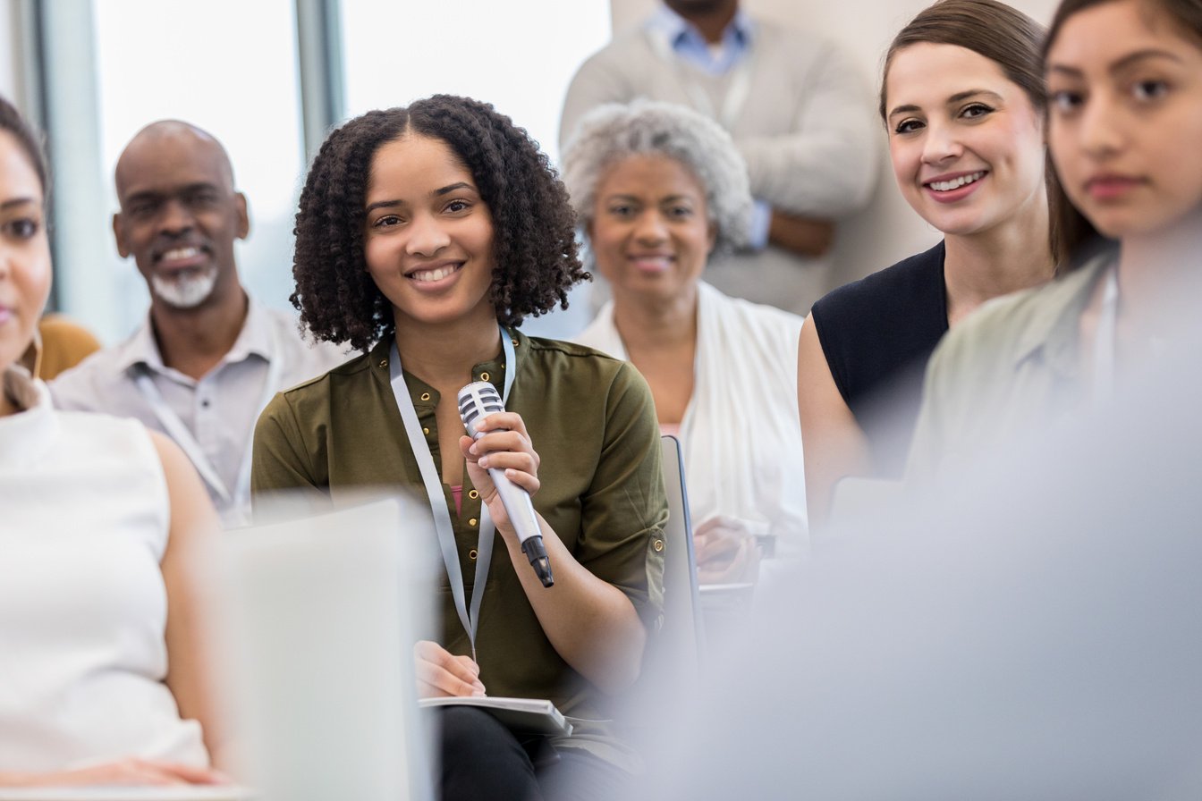 Questions during  the library town hall meeting